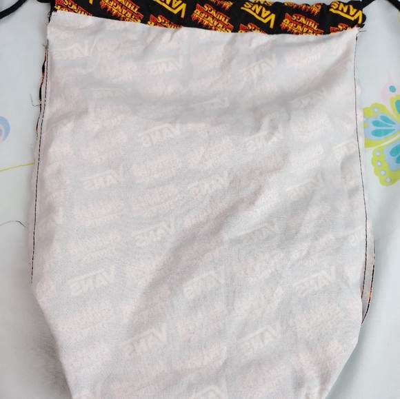 VANS X Stranger Things Bag Cinched Drawstring Canvas Shoe Pouch Skateboarding - Picture 13 of 16